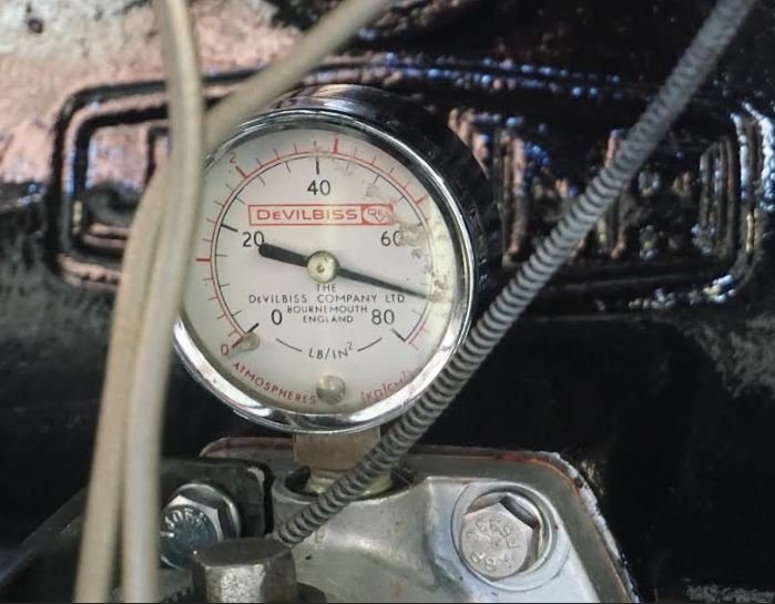 Photograph from the restoration of Jaguar XK140 WPK38