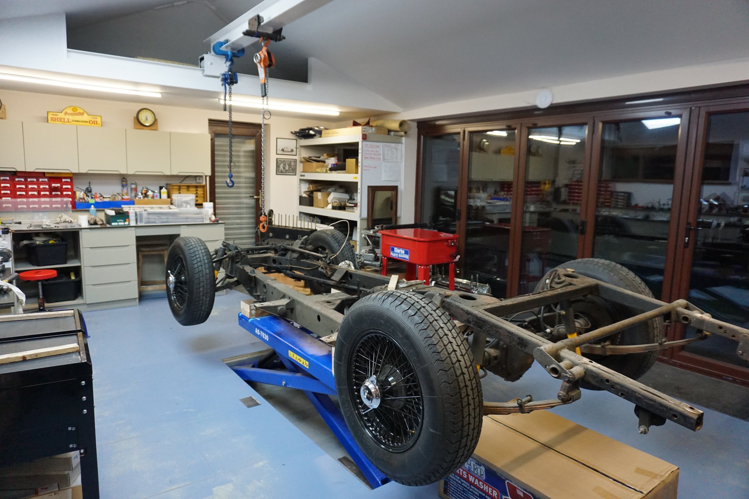 Photograph from the restoration of Jaguar XK140 WPK38, 15 January 2018
