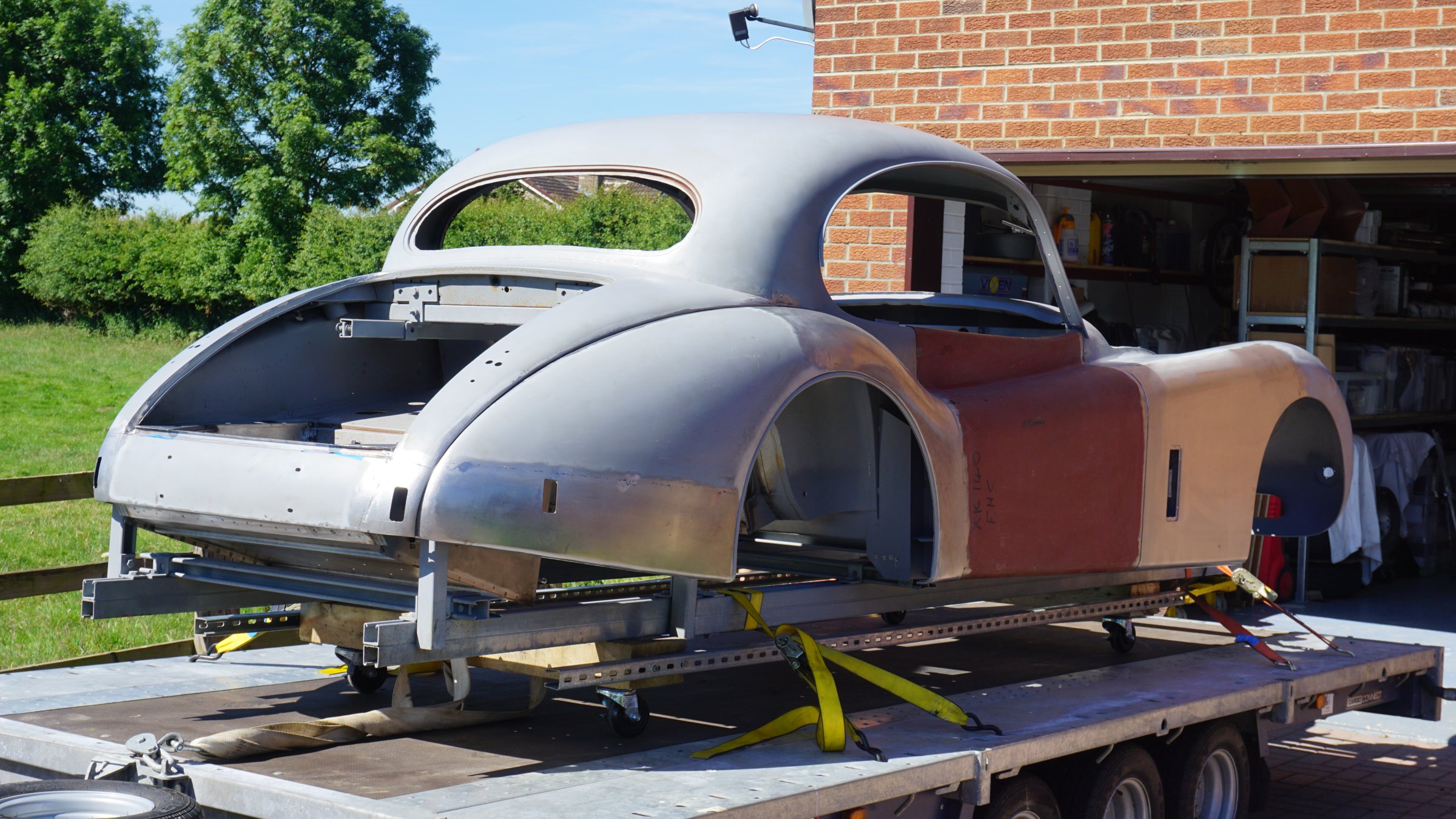 Photograph from the restoration of Jaguar XK140 WPK38, 25 June 2018