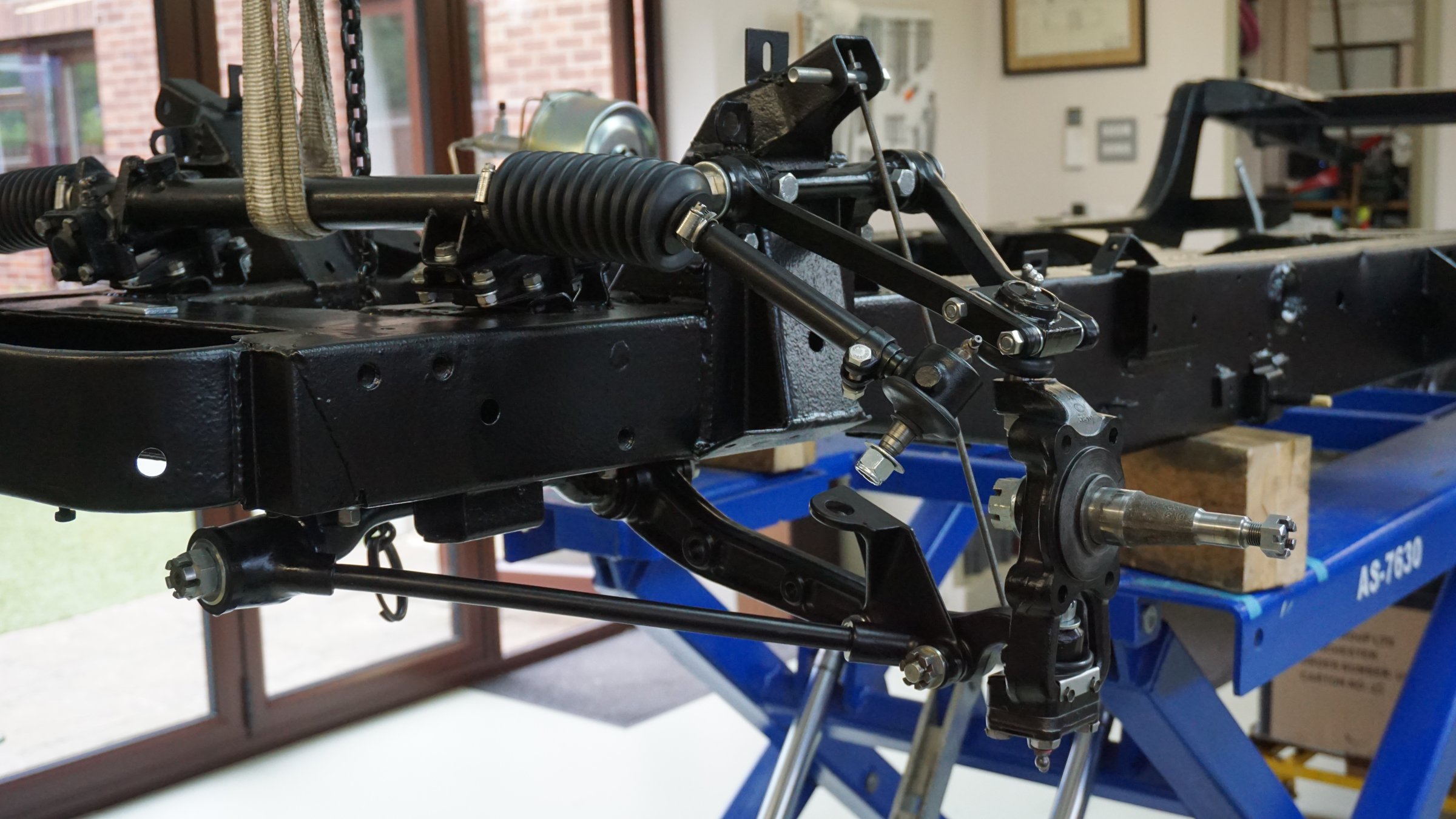 Photograph from the restoration of Jaguar XK140 WPK38, 10 August 2018