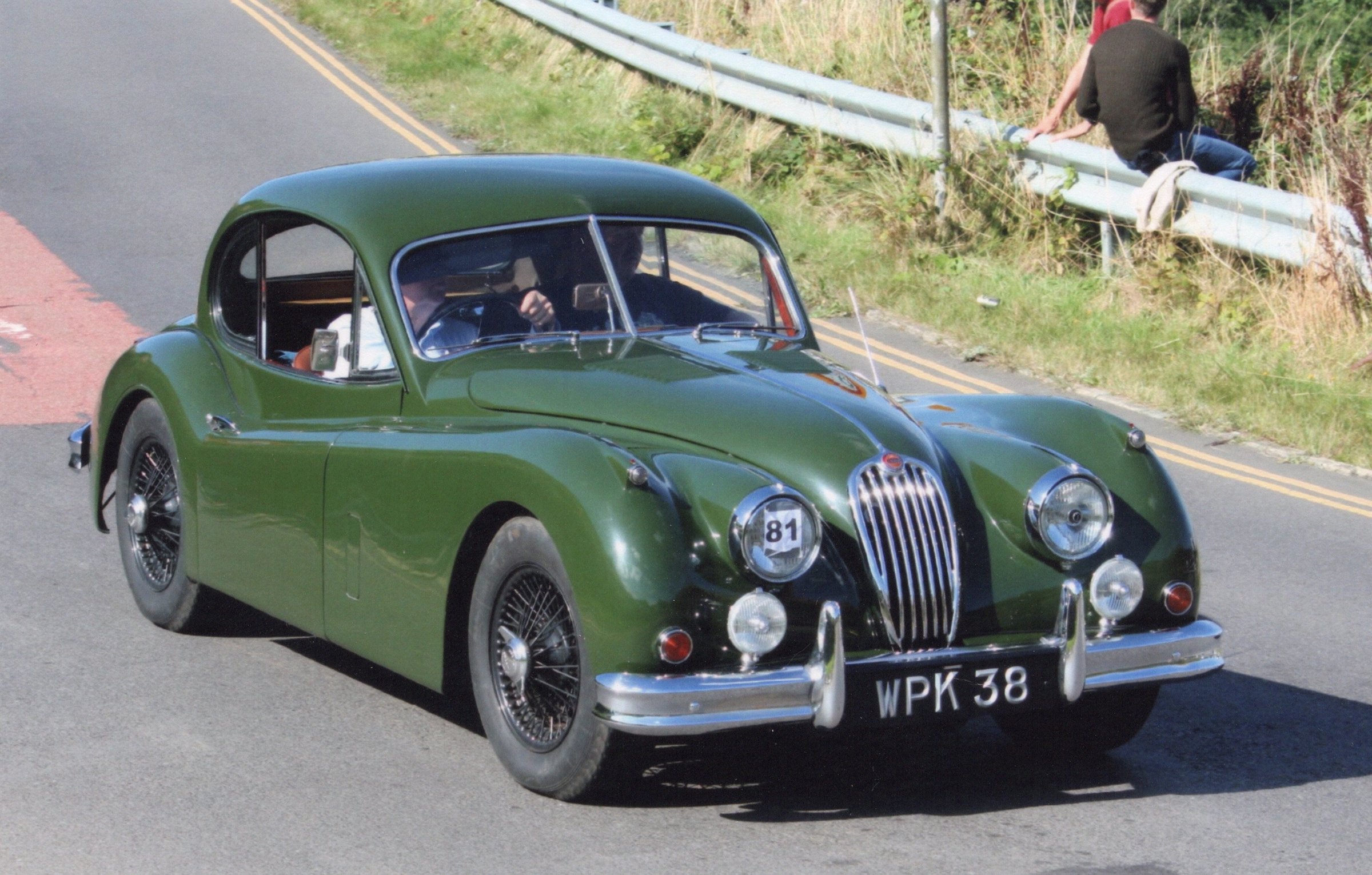Photograph from the restoration of Jaguar XK140 WPK38