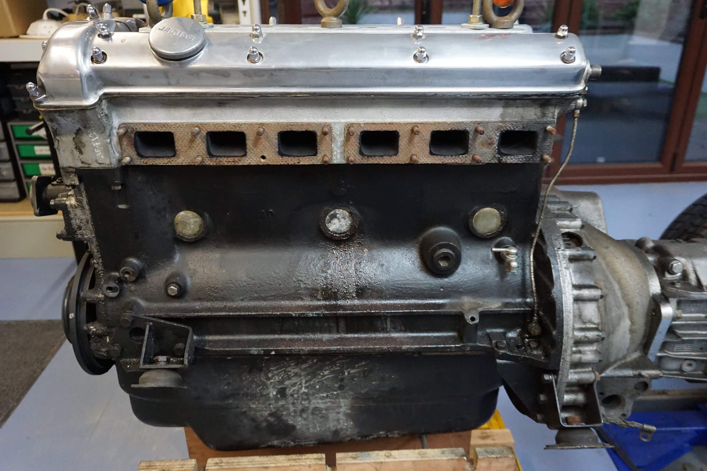 Photograph from the restoration of Jaguar XK140 WPK38, 11 January 2018