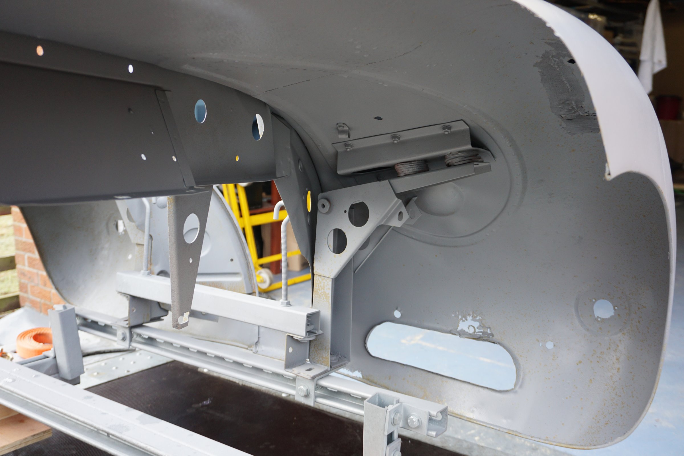 Photograph from the restoration of Jaguar XK140 WPK38, 11 March 2018