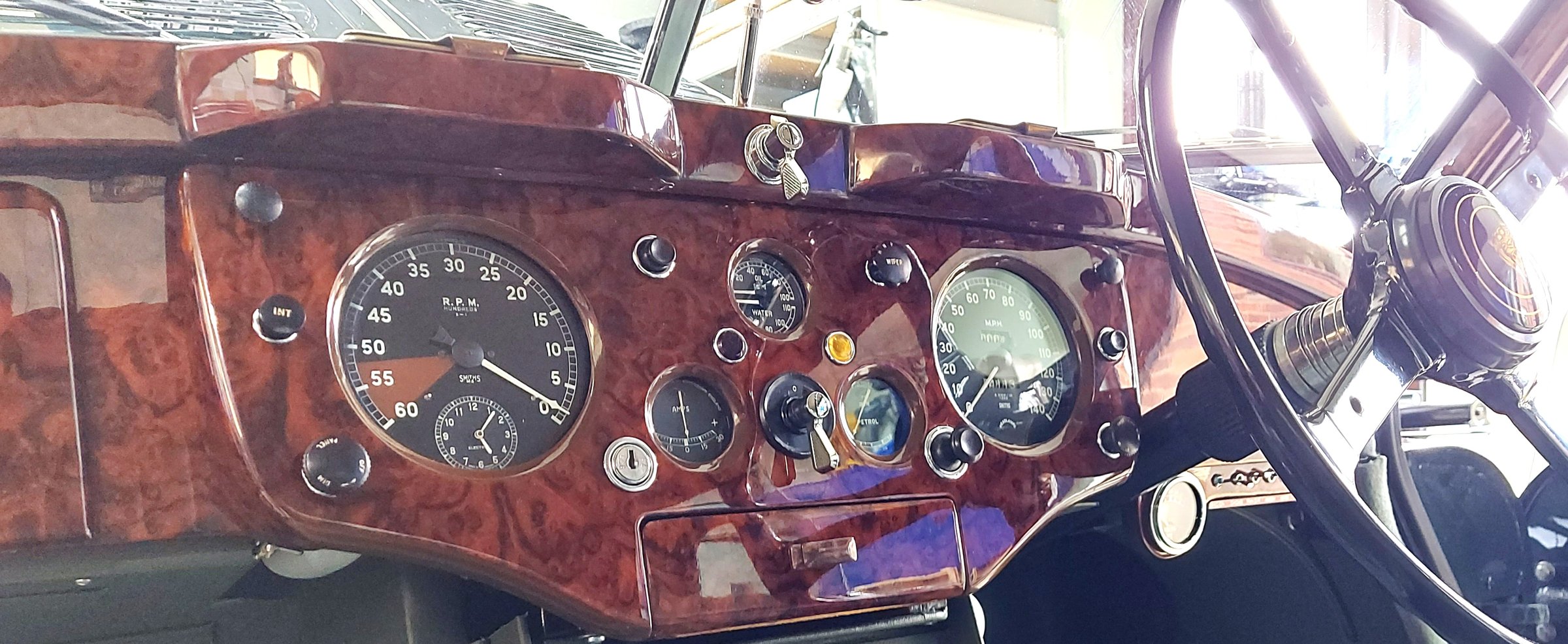 Photograph from the restoration of Jaguar XK140 WPK38