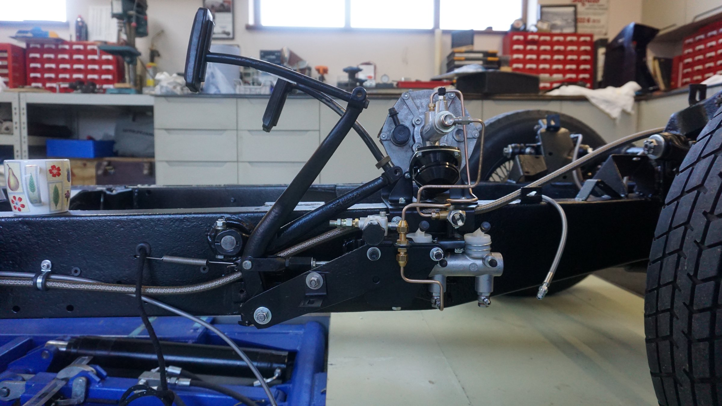 Photograph from the restoration of Jaguar XK140 WPK38, 28 September 2018