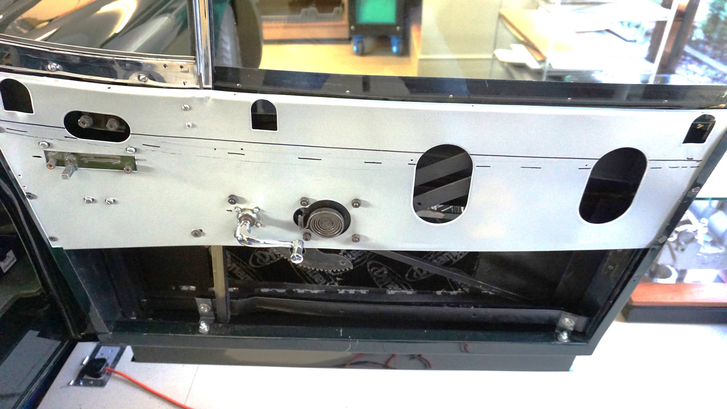 Photograph from the restoration of Jaguar XK140 WPK38