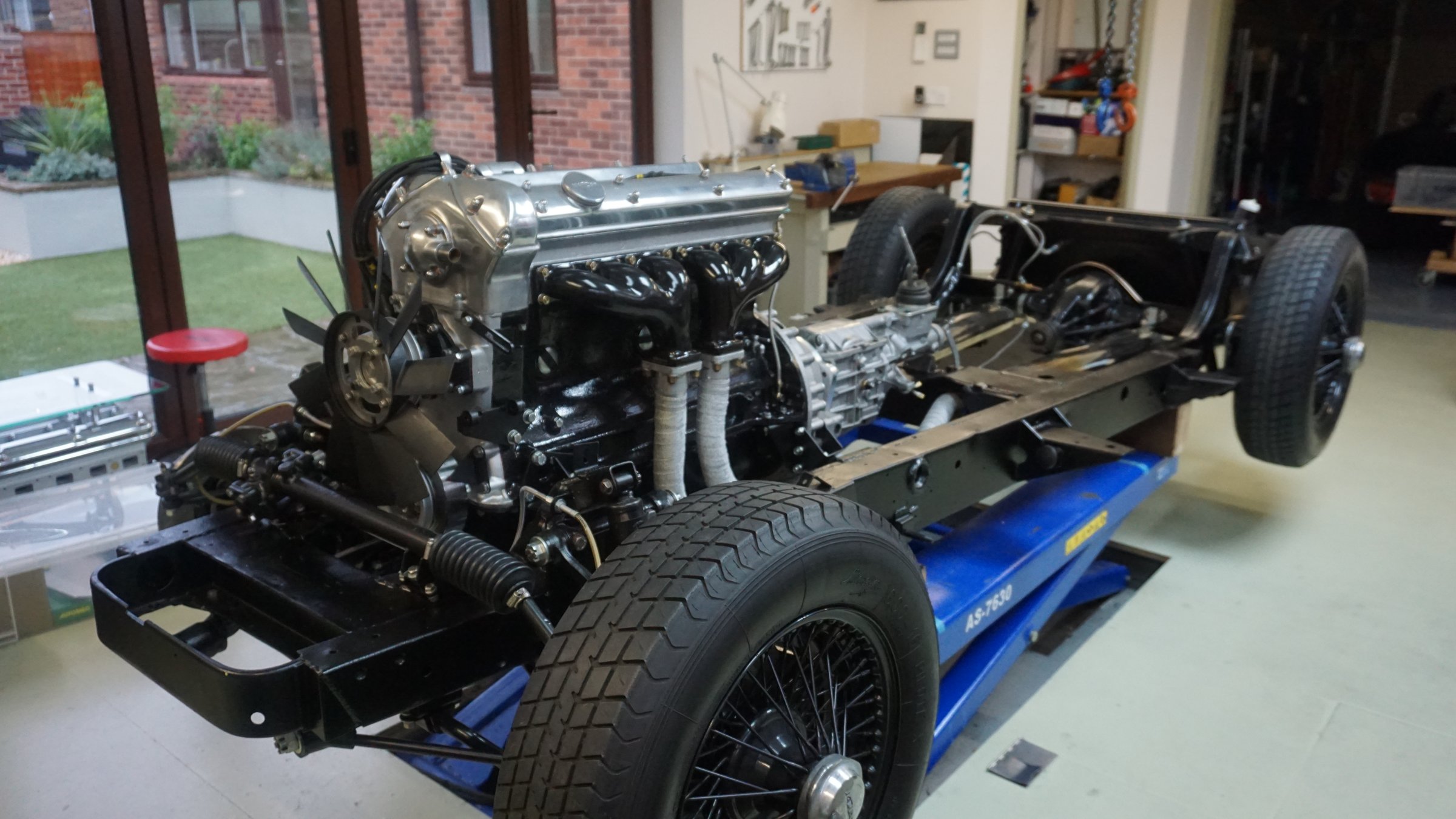 Photograph from the restoration of Jaguar XK140 WPK38, 14 October 2018